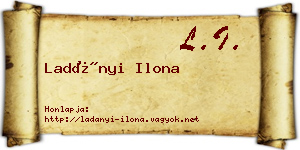 Ladányi Ilona névjegykártya